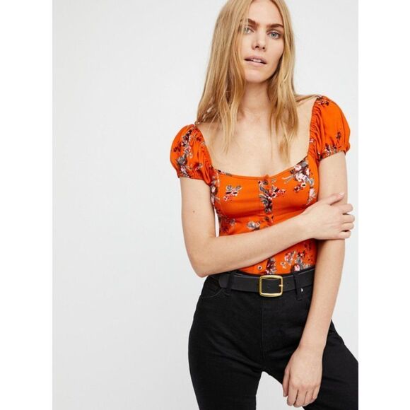 Free People Close To You Square Neck Blouse Femme - Picture 1 of 3